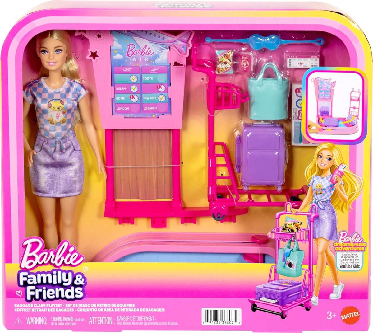 Barbie® Adventure lekesett med dukke