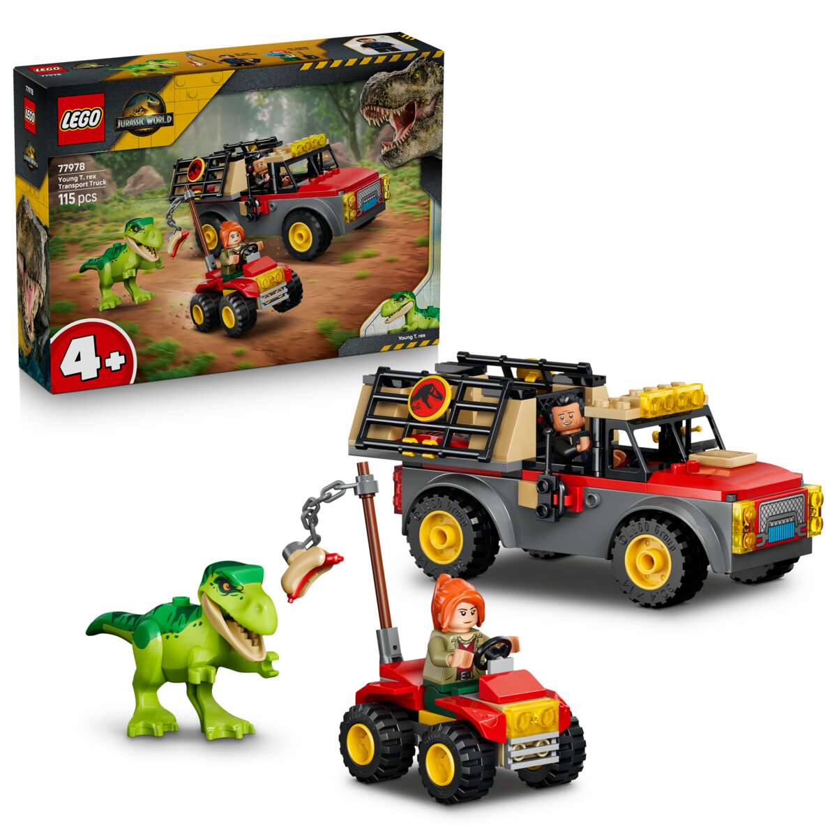 LEGO® Jurassic World T. rex-unge og transportlastebil 77978