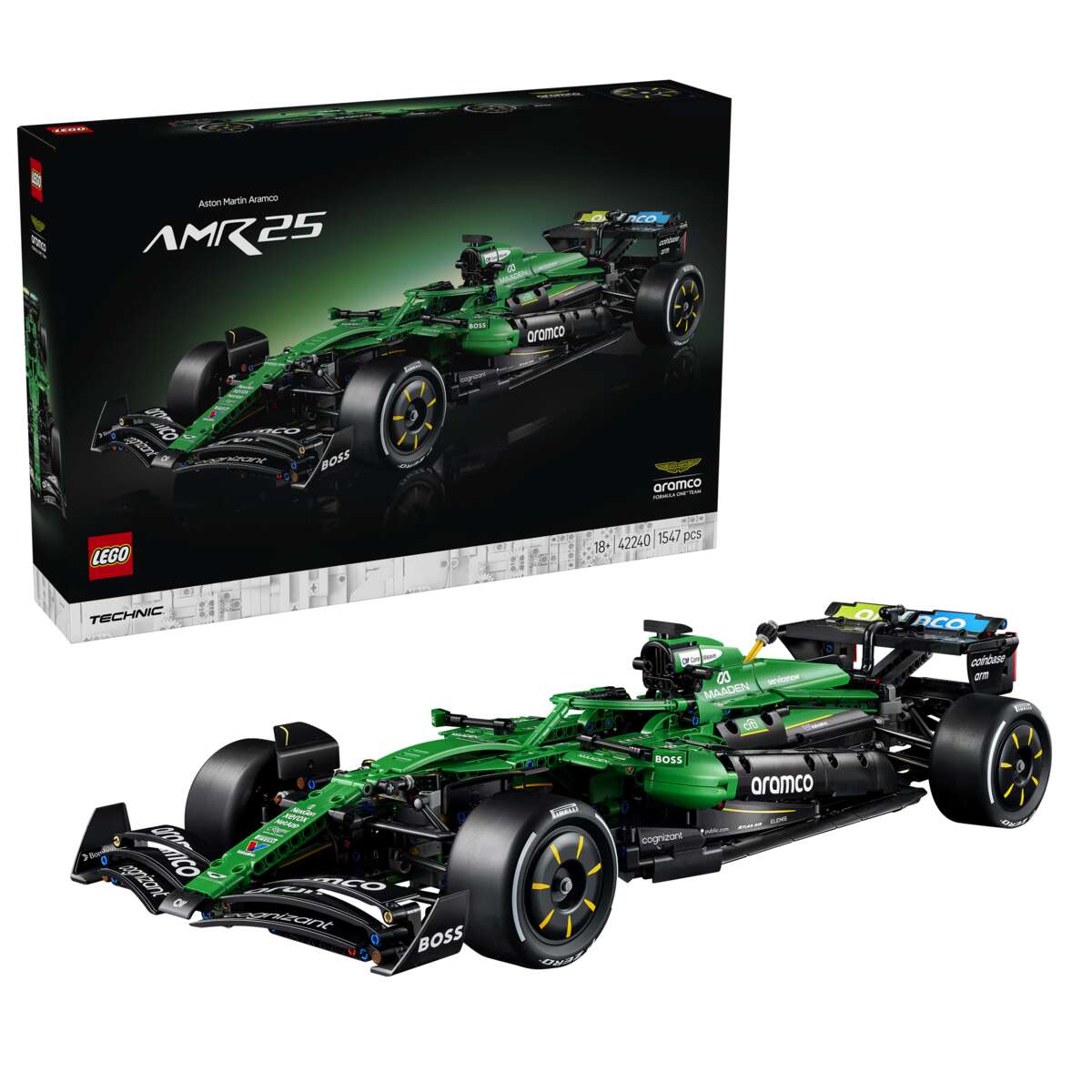 LEGO® Technic Aston Martin Aramco AMR25 F1®-bil 42240