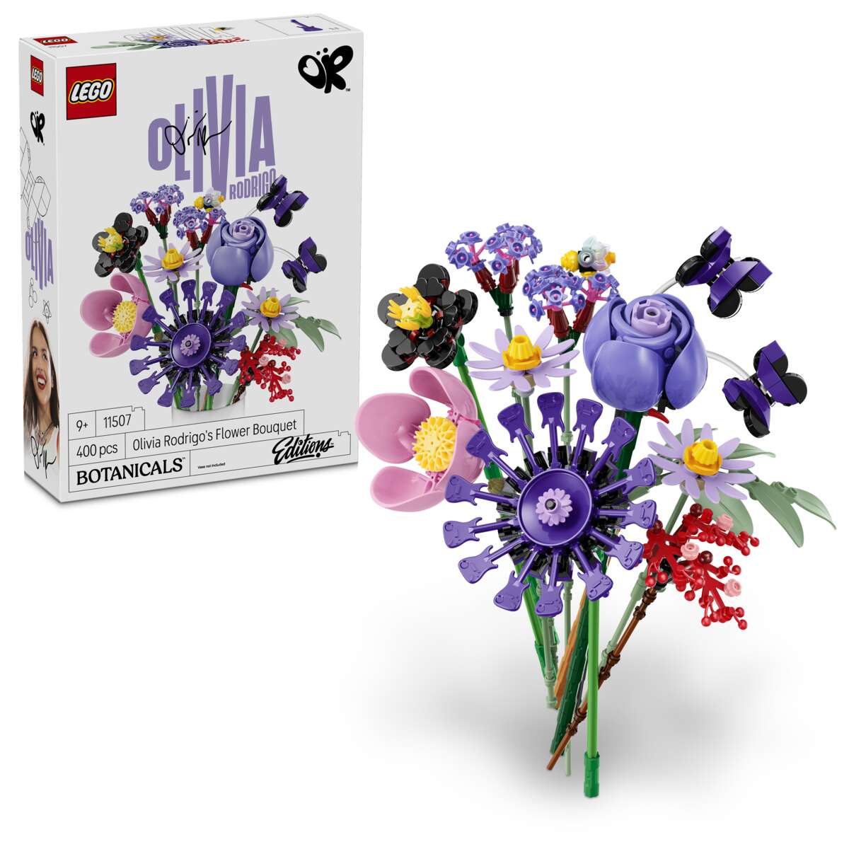 LEGO® Botanicals og LEGO® Editions Olivia Rodrigos blomsterbukett 11507