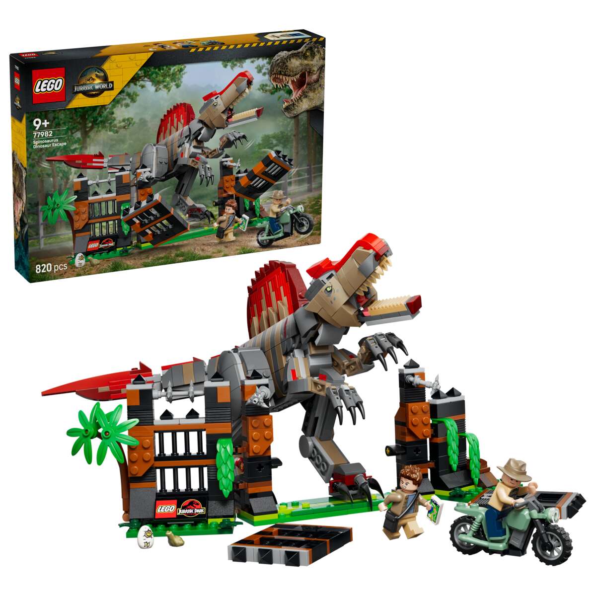 LEGO® Jurassic World Spinosaurus på flukt 77982