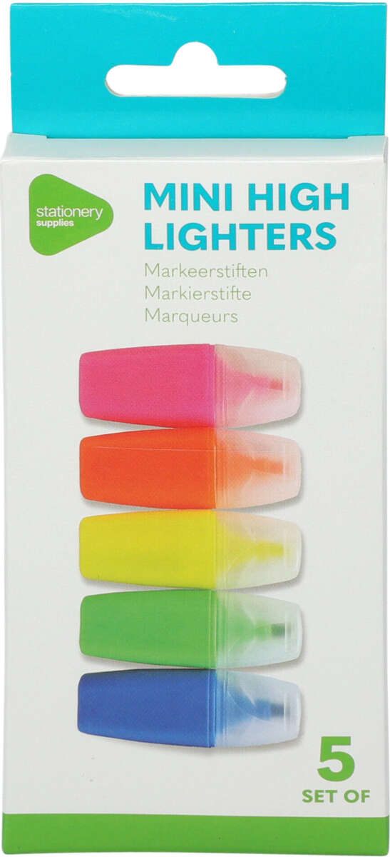 Markeringstusjer mini 5pk