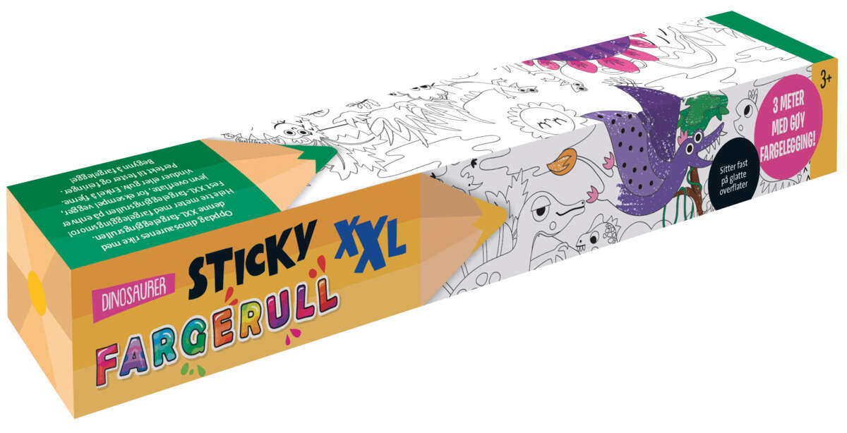 Sticky Fargerull - Dinosaurer