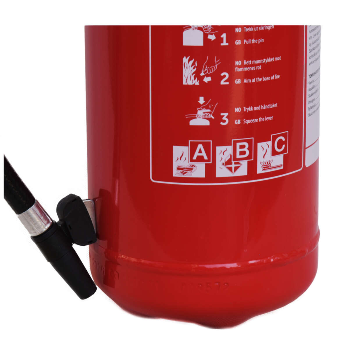 No-flame pulver 43A-233B brannslukker