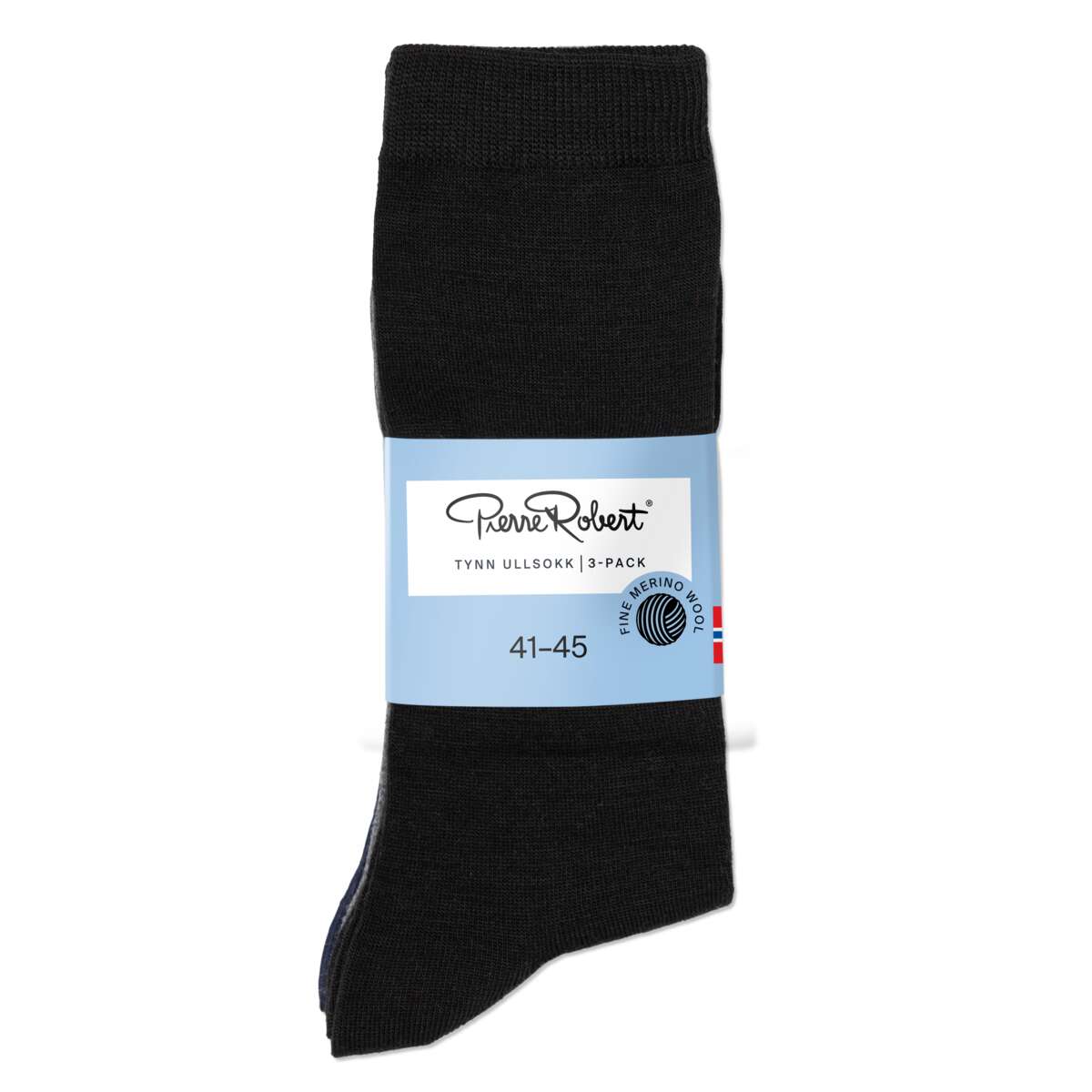 Pierre Robert tynn ullsokk 3-pk unisex