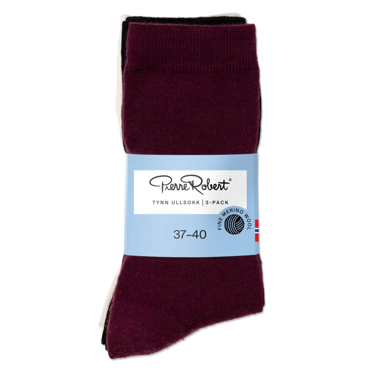 Pierre Robert tynn ullsokk 3-pk unisex