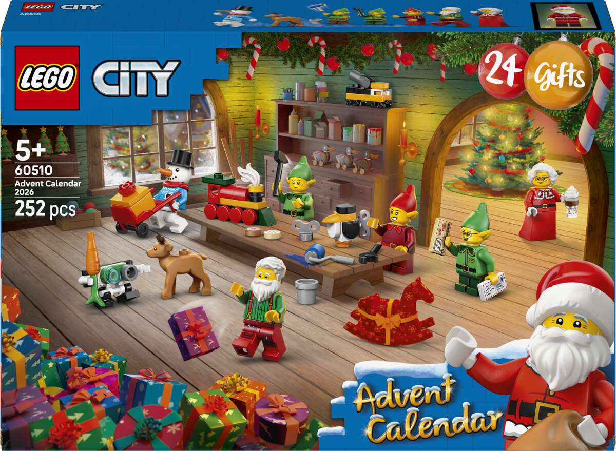LEGO® City Julekalender 2026 Julenissens verksted 60510
