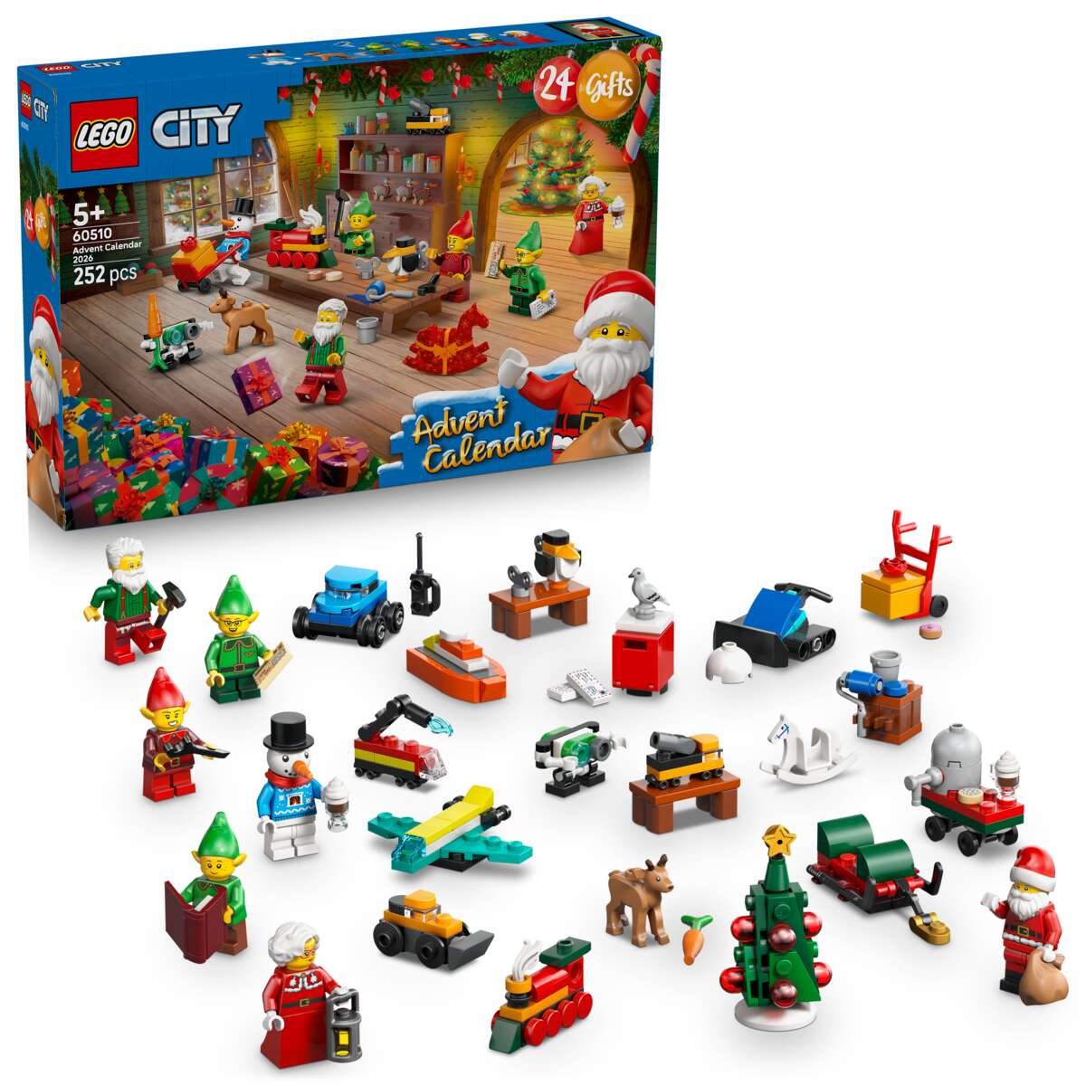 LEGO® City Julekalender 2026 Julenissens verksted 60510
