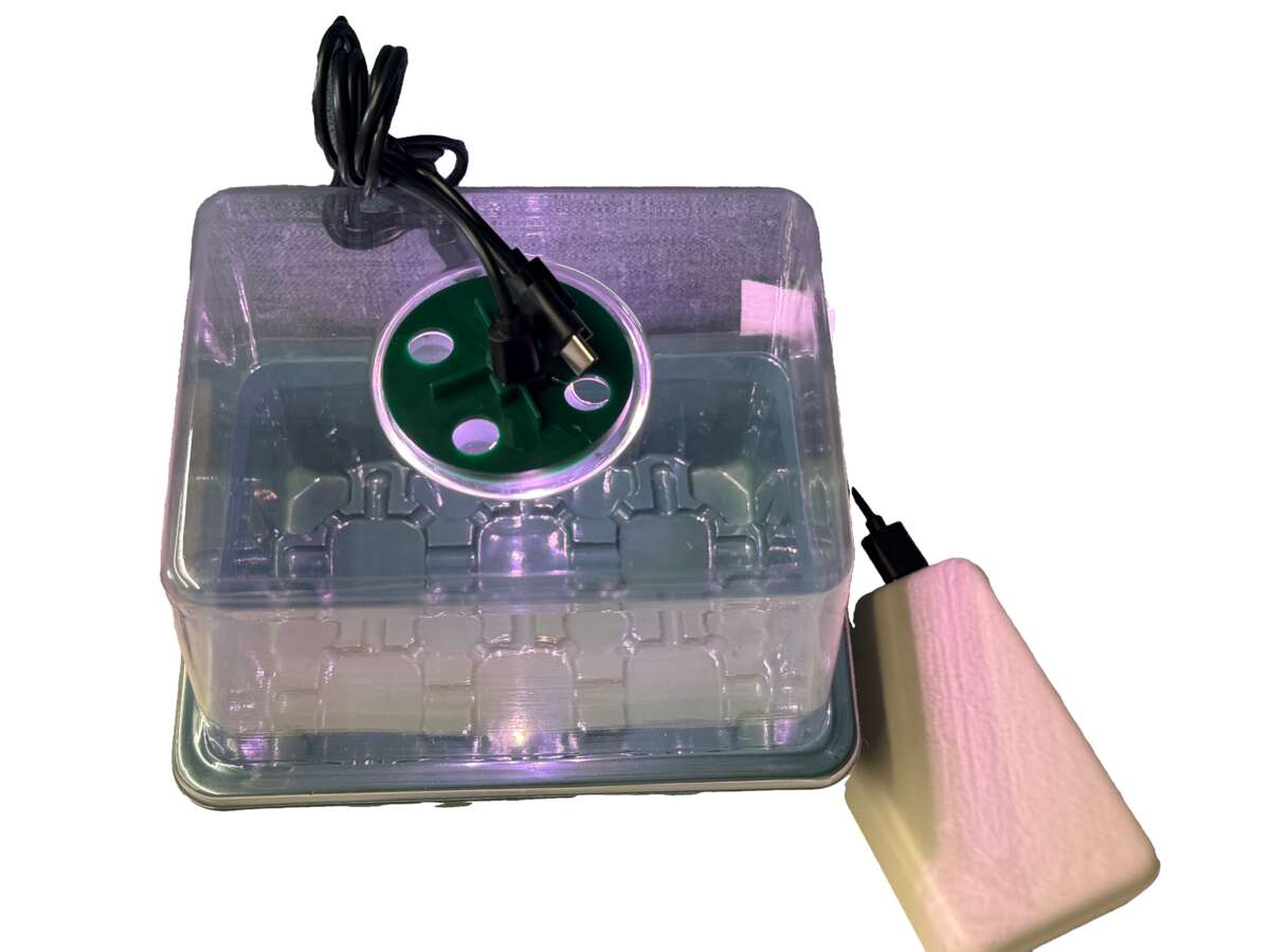 Odle minidrivhus med LED-lys 3-pk