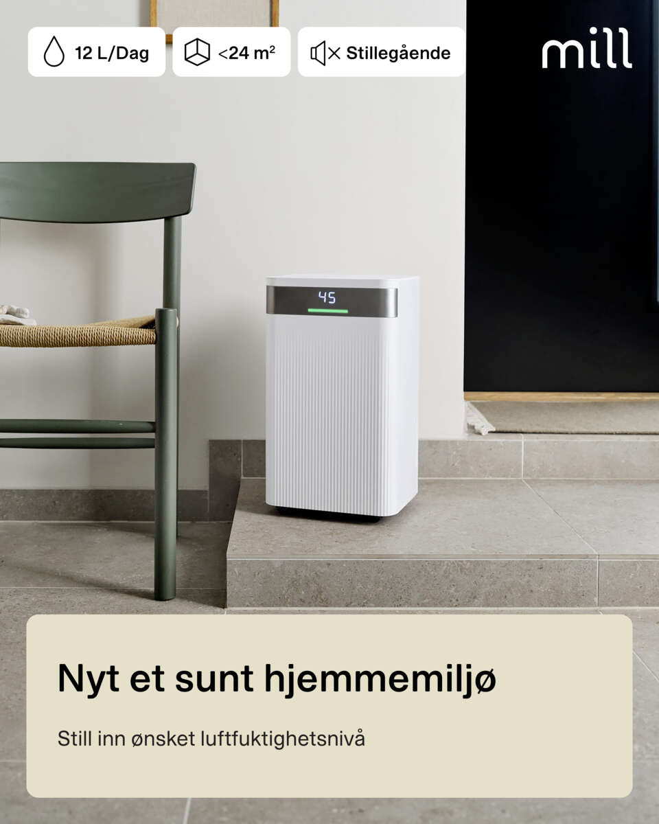 Mill MDH12 luftavfukter 12 liter
