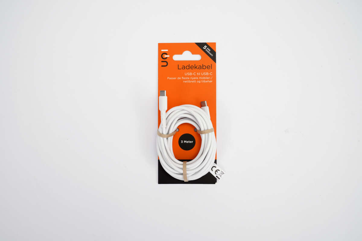 ION USB-C til USB-C kabel 3 m