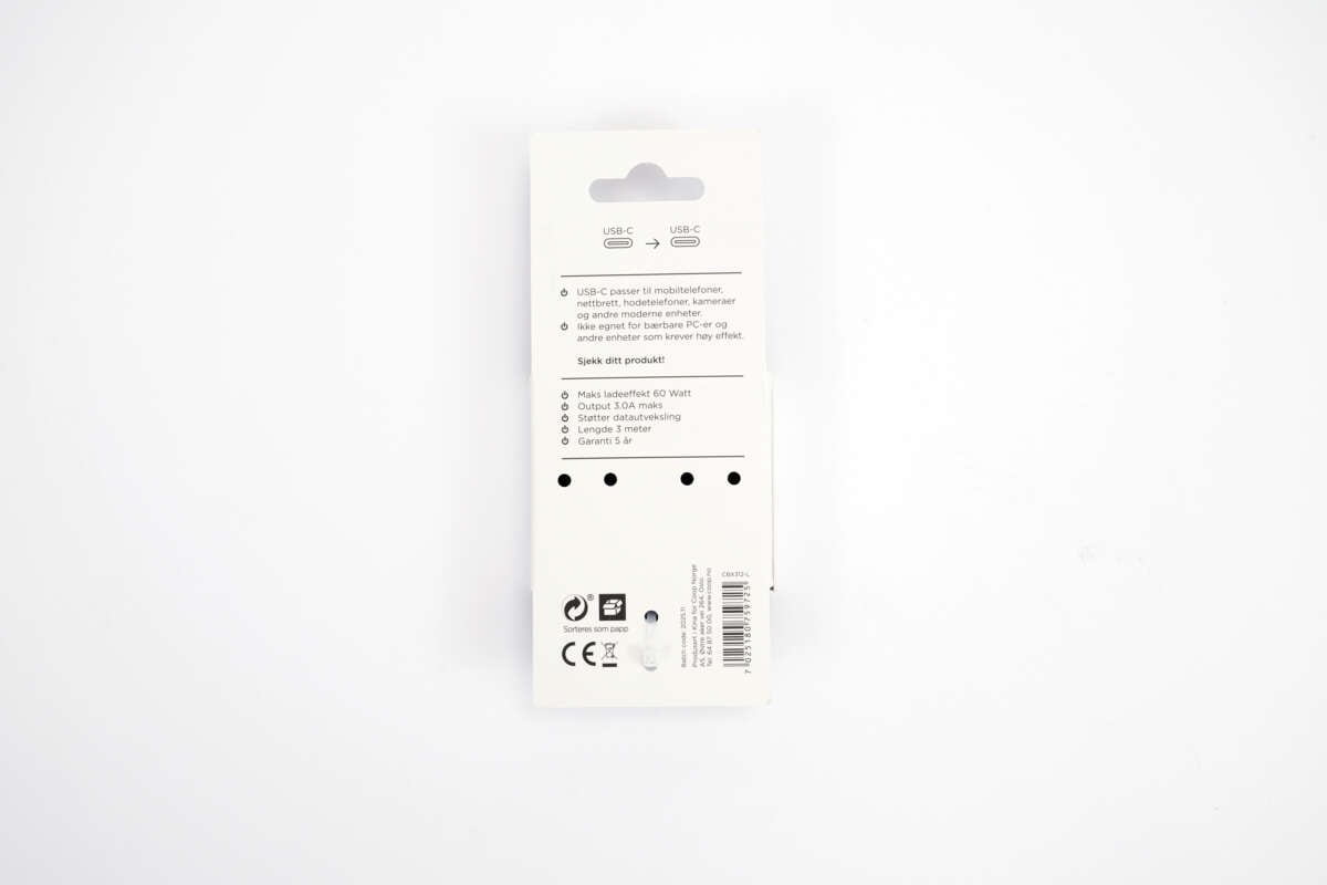 ION Pro USB-C til USB-C silikonkabel 3 m