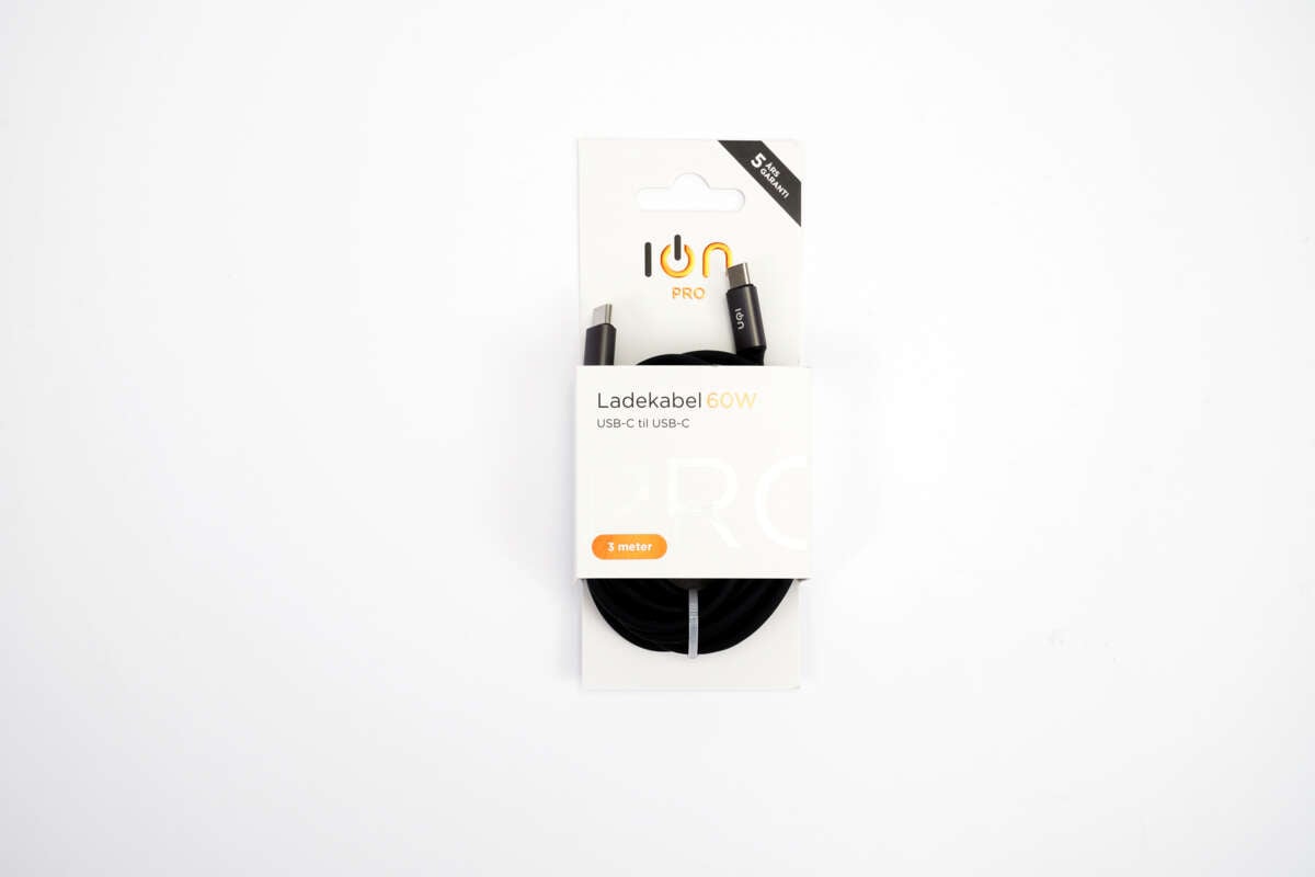 ION Pro USB-C til USB-C silikonkabel 3 m