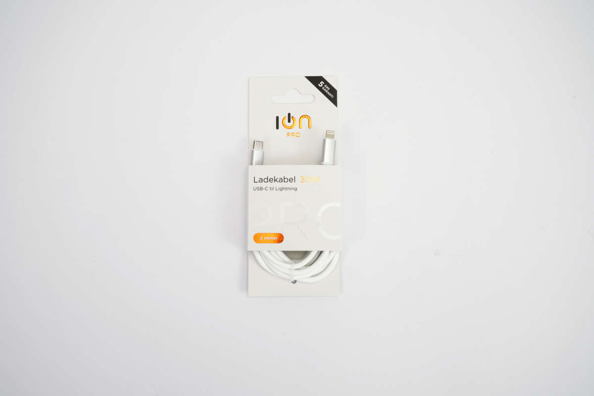ION Pro USB-C til Lightning silikonkabel 2 m