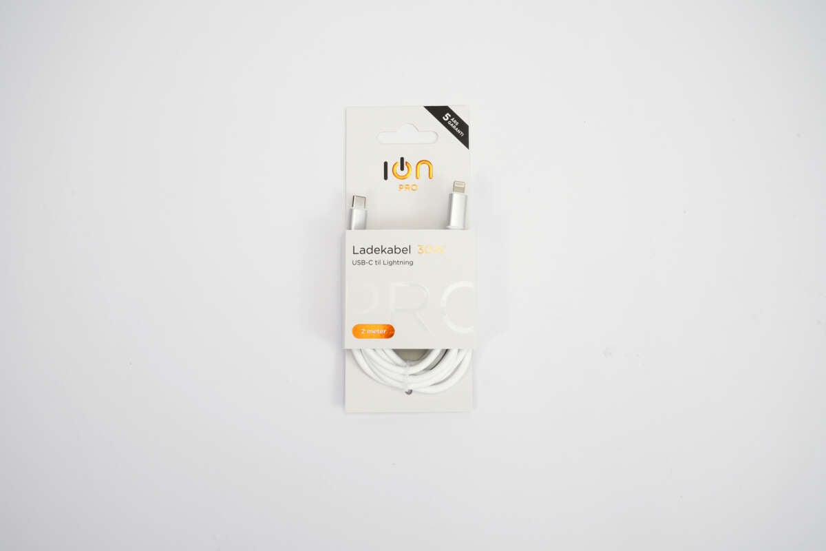 ION Pro USB-C til Lightning silikonkabel 2 m