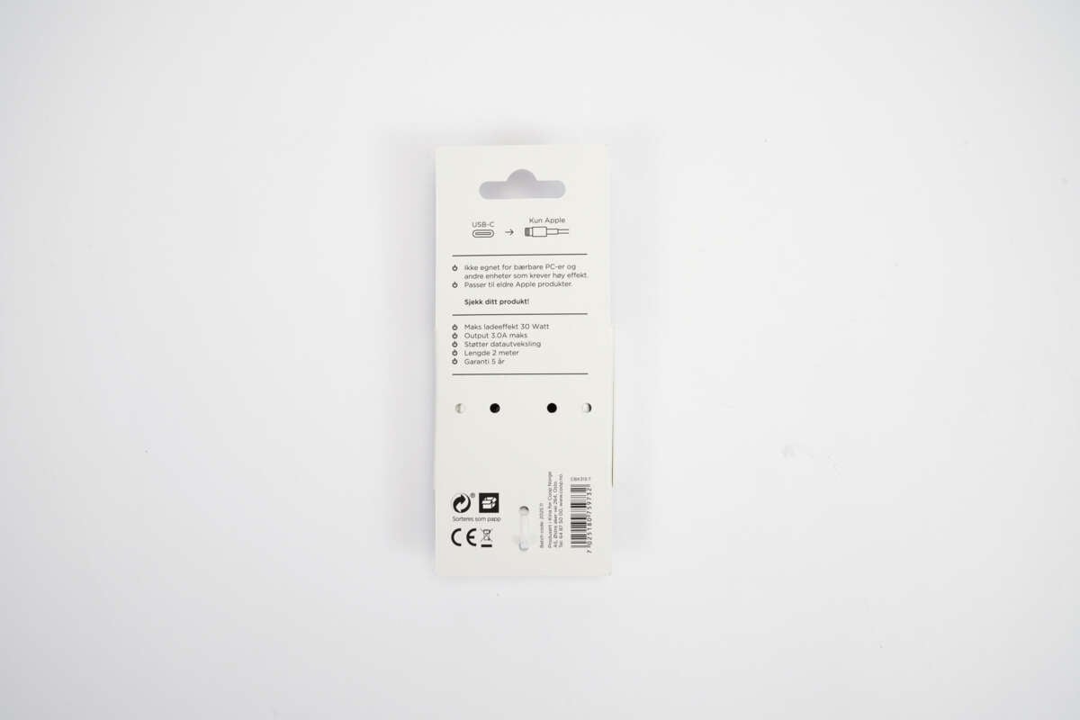 ION Pro USB-C til Lightning silikonkabel 2 m