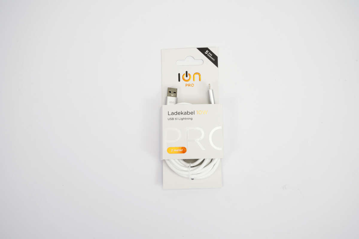 ION Pro USB-A til Lightning silikonkabel 2 m