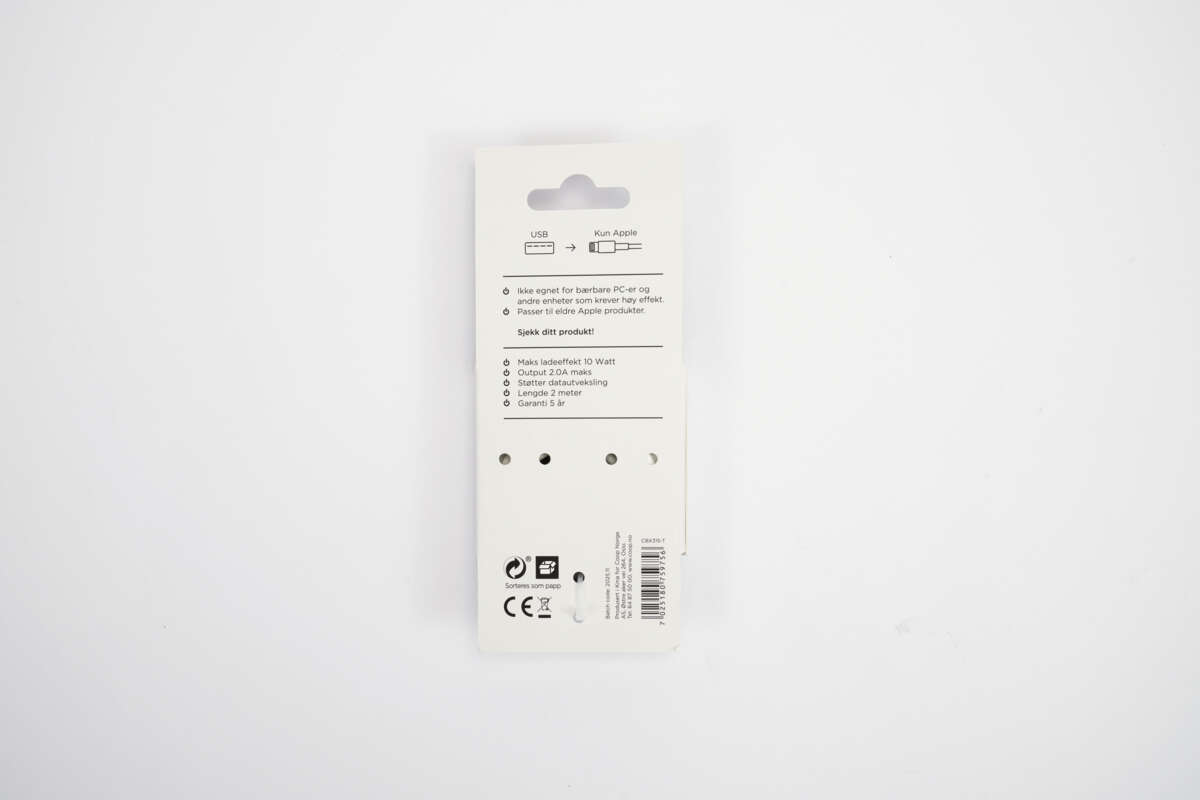 ION Pro USB-A til Lightning silikonkabel 2 m