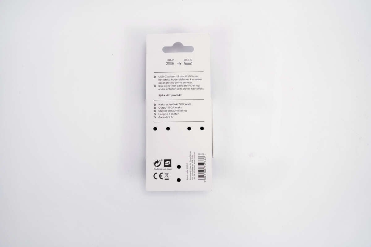 ION Pro CBX316-L USB-C til USB-C kabel 3 m