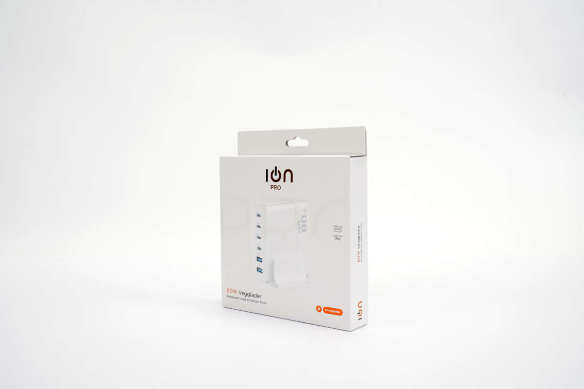 ION Pro UC136 80W GaN-lader med 6 porter