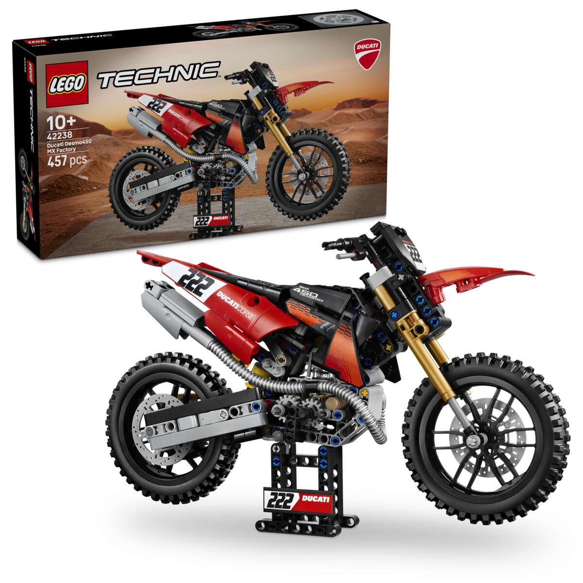 LEGO® Technic Ducati Desmo450 MX Factory-motorsykkel 42238