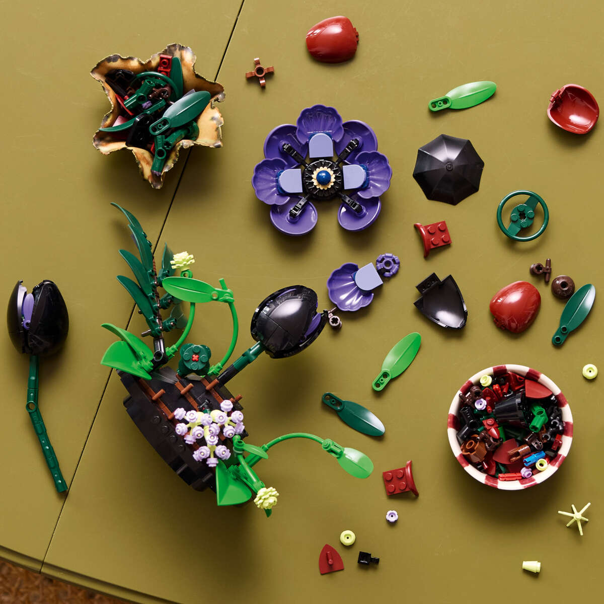 LEGO® Botanicals Blomsteroppsats i mørke farger 11513