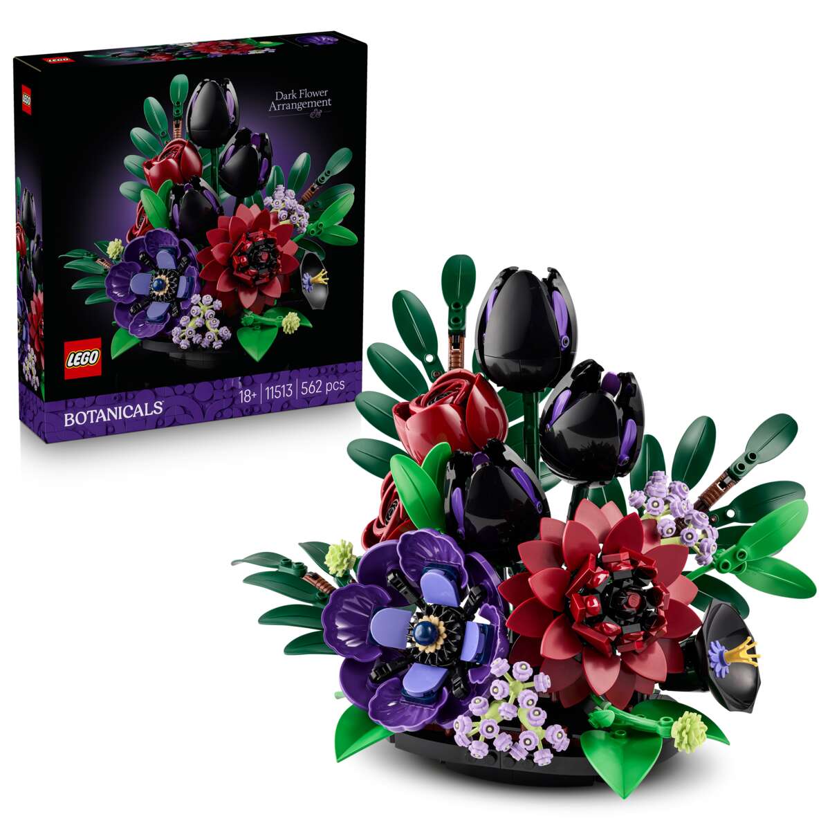LEGO® Botanicals Blomsteroppsats i mørke farger 11513