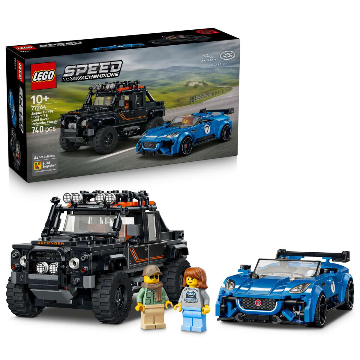 LEGO® Speed Champions Jaguar Project 7 og Land Rover Defender 77264