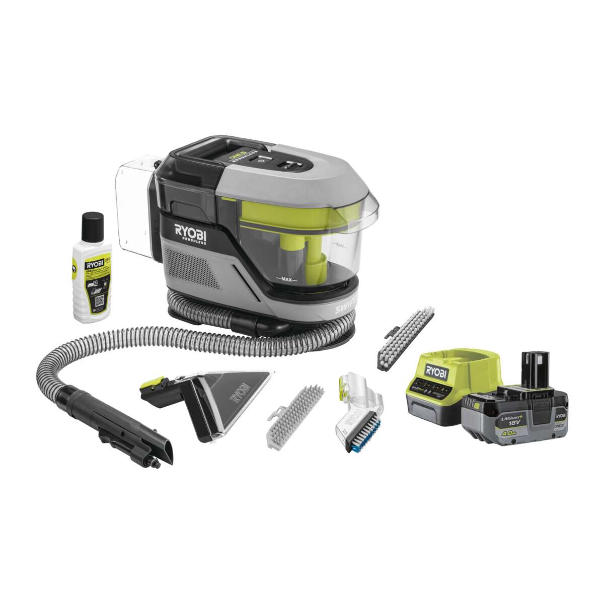Ryobi ONE+ RDC18BL-1X40G Swift Clean flekkrenser kit m/batteri