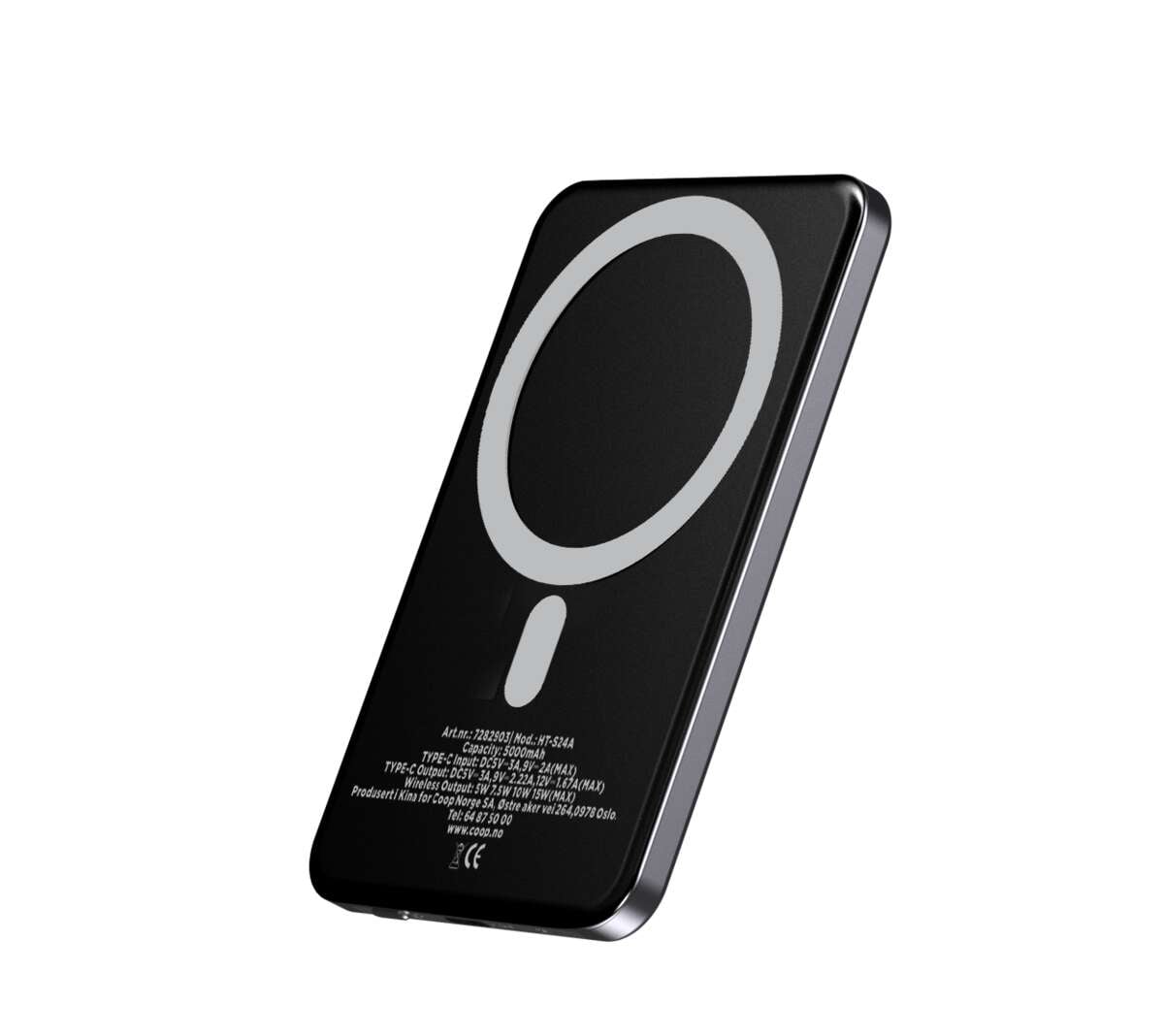 HT-S24A magnetisk trådløs powerbank 5000 mAh