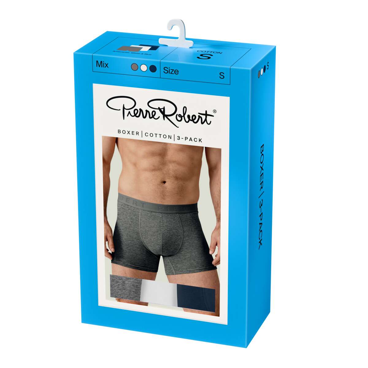 Pierre Robert Cotton Boxer 3-pk herre