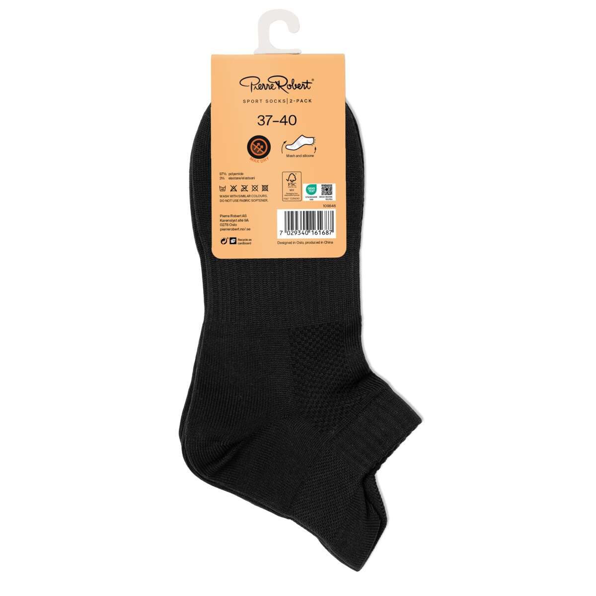 Pierre Robert Sport Ankle Socks 2-pk unisex