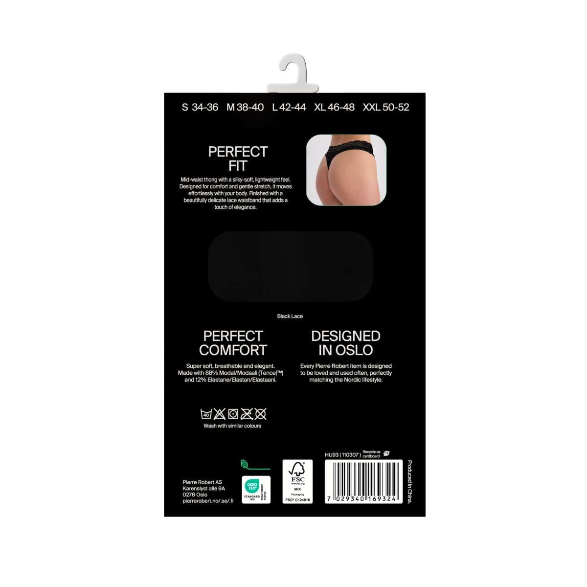 Pierre Robert stringtruse 1-pk dame