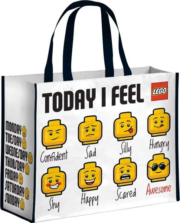 LEGO® White Emotions bærepose