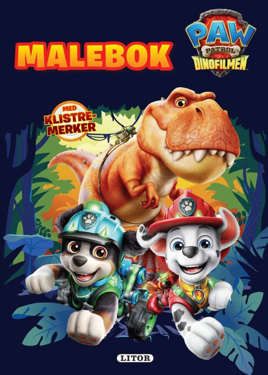PAW Patrol malebok med klistremerker