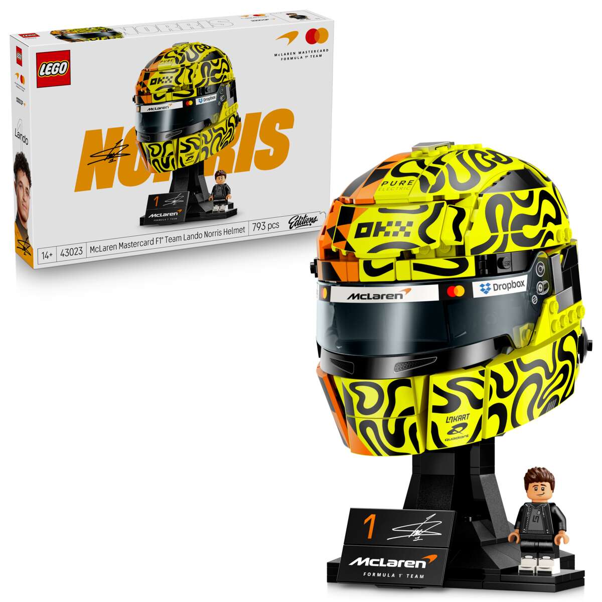 LEGO® Editions McLaren Mastercard F1® Team Lando Norris hjelm 43023