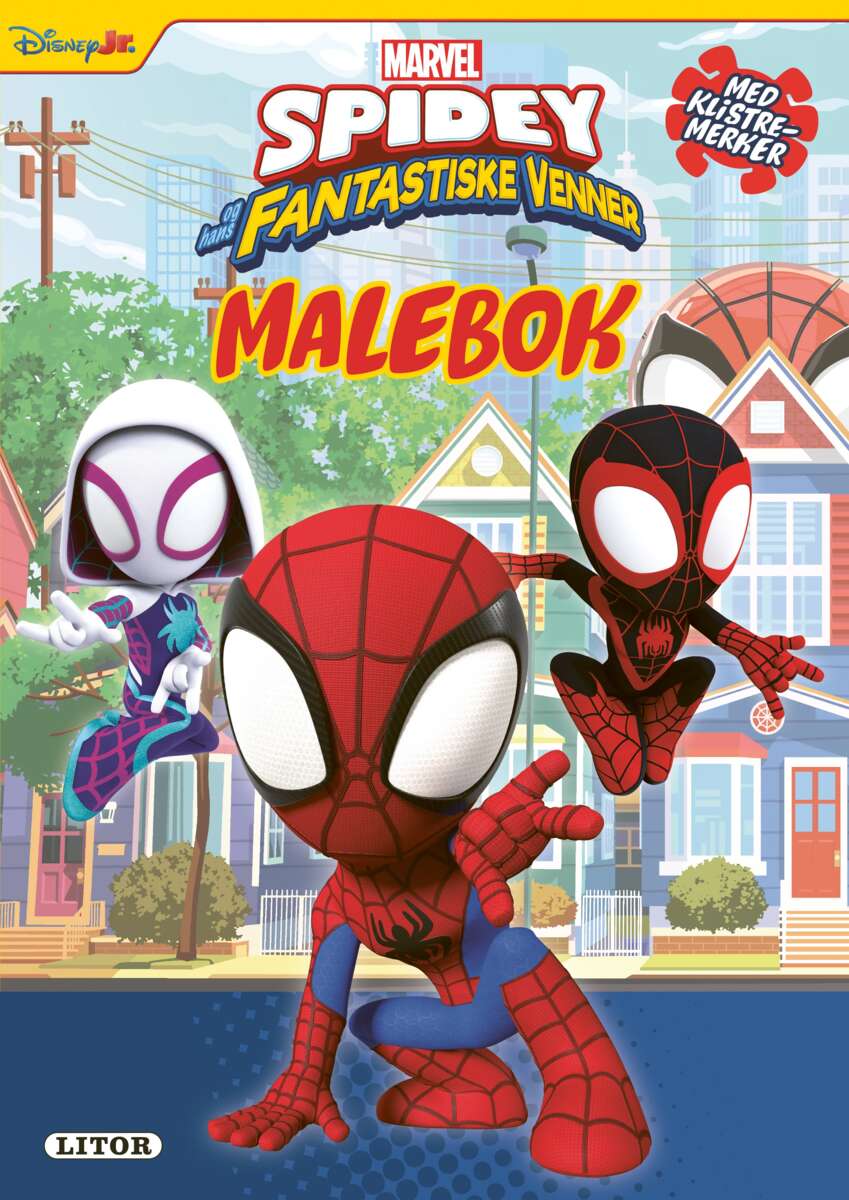 Marvel Spidey male- og aktivitetsbok med klistremerker