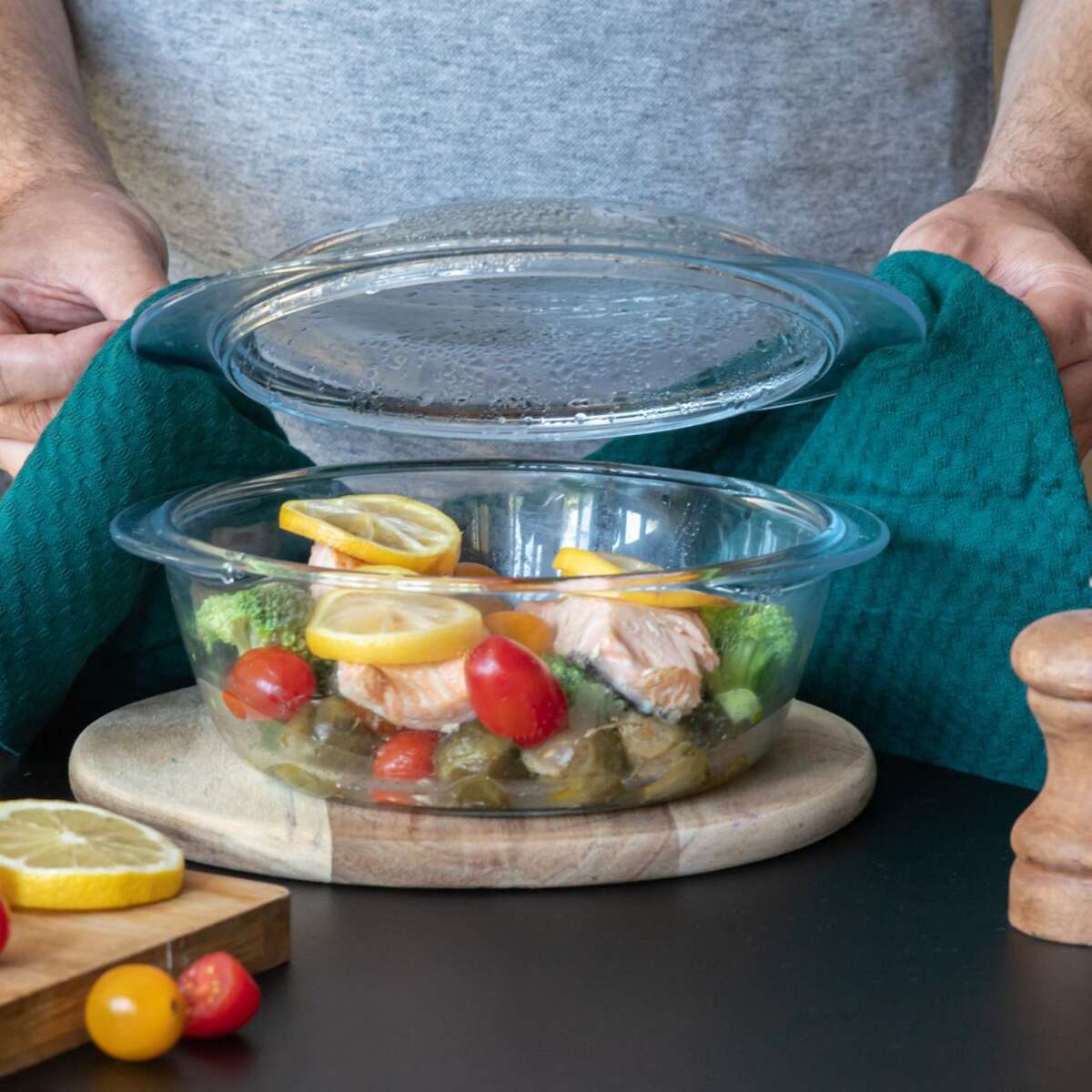 Pyrex 4in1 4in1 ildfast form med lokk