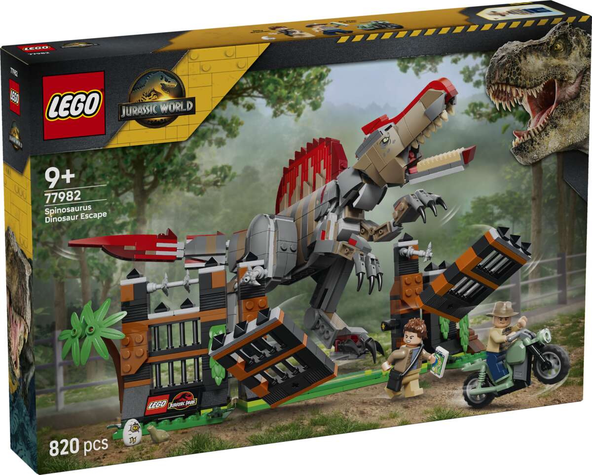 LEGO® Jurassic World Spinosaurus på flukt 77982