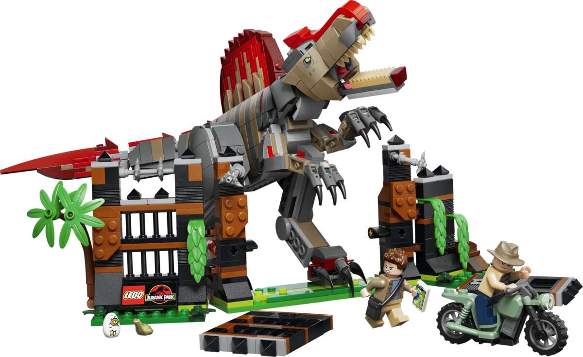LEGO® Jurassic World Spinosaurus på flukt 77982