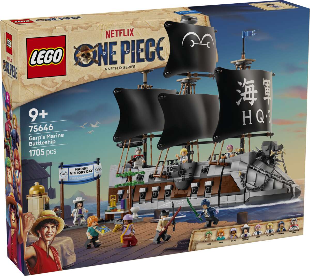 LEGO® ONE PIECE Garps krigsskip 75646