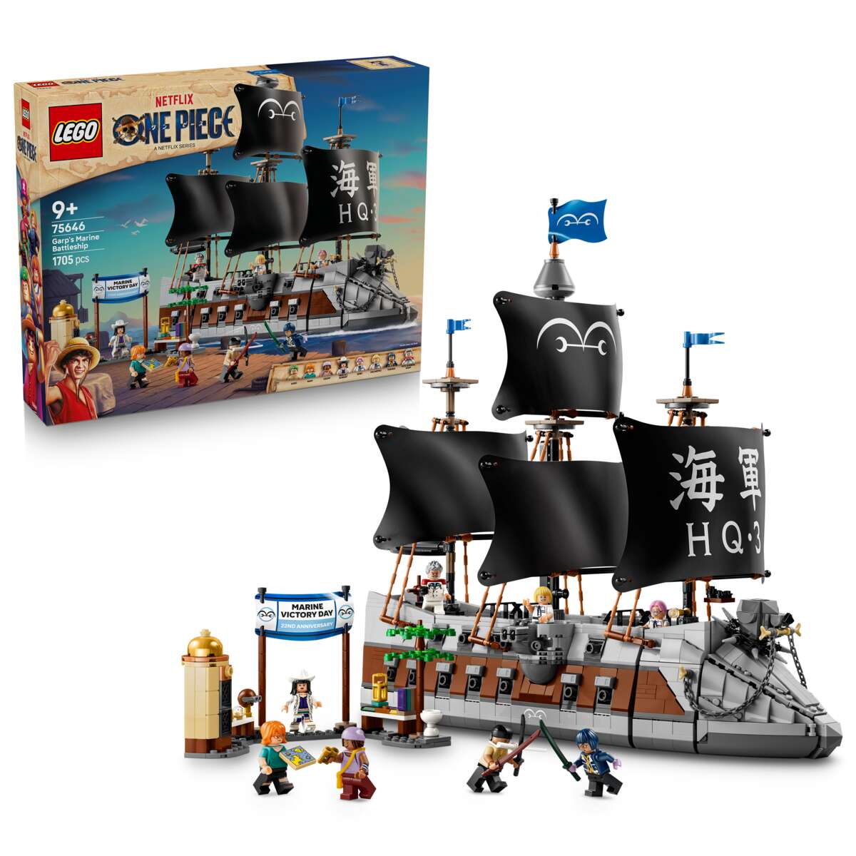 LEGO® ONE PIECE Garps krigsskip 75646