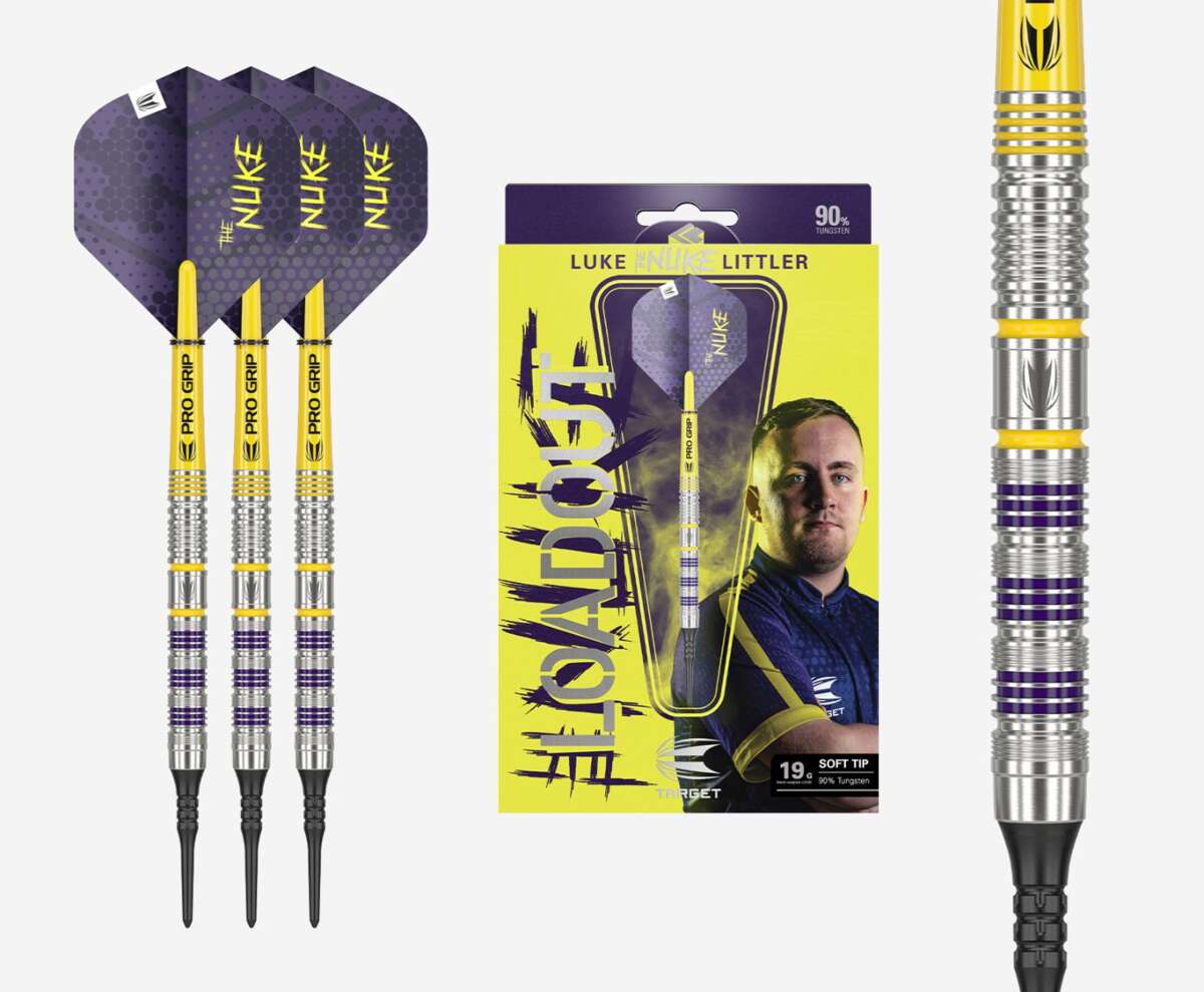 Target Luke Littler Loadout 90% dartpiler soft tip 19 g