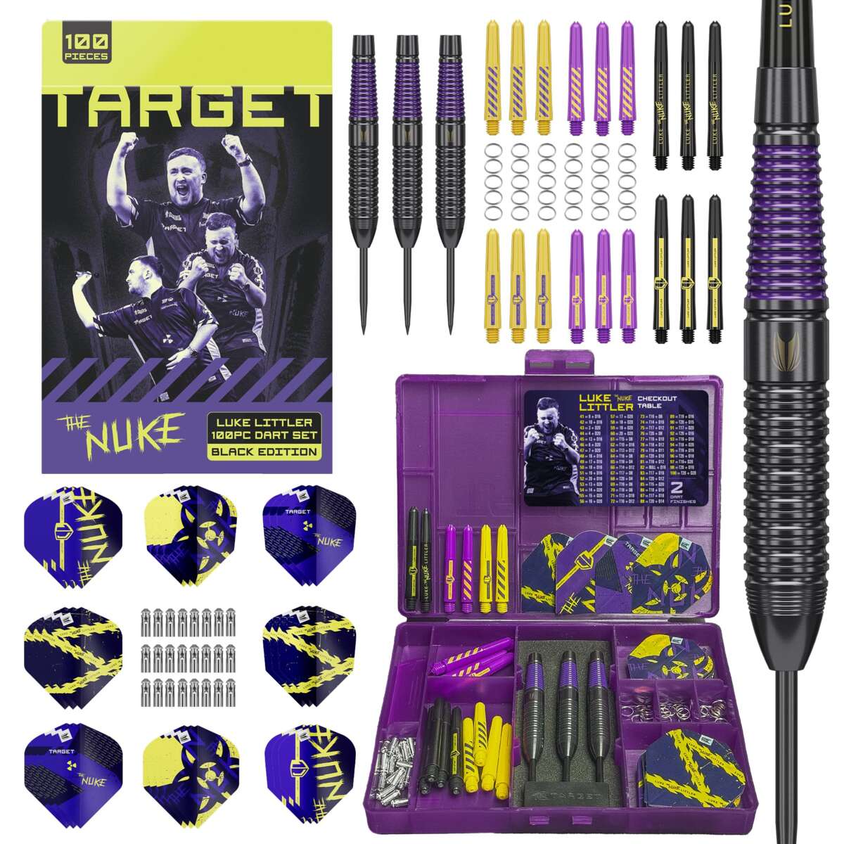 Target Luke Littler dartsett 100 deler steel tip 22 g