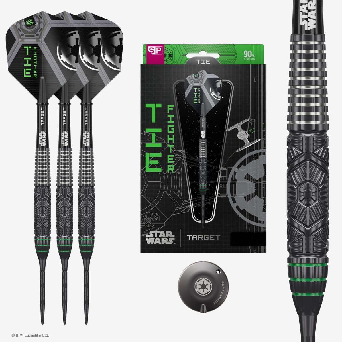 Target Star Wars TIE Fighter dartpiler steel tip 24