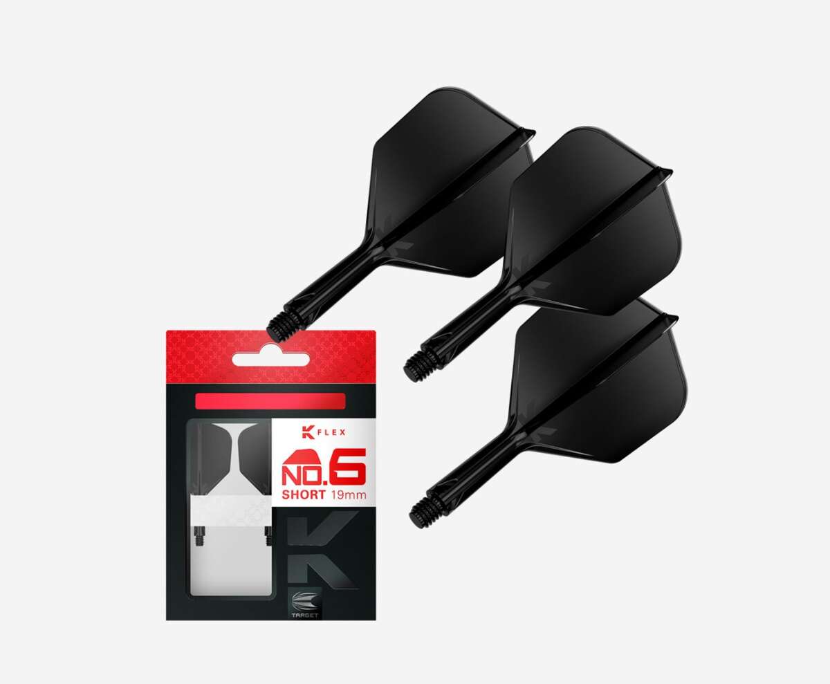 Target K-Flex No.6 Short svart 19 mm 3pk