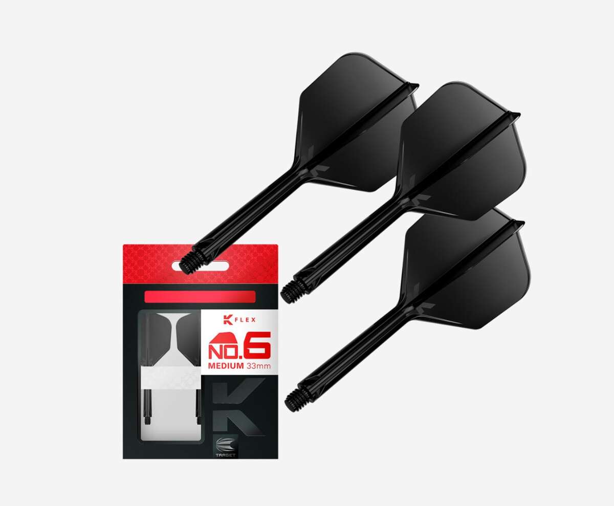 Target K-Flex No.6 Medium svart 33 mm 3pk