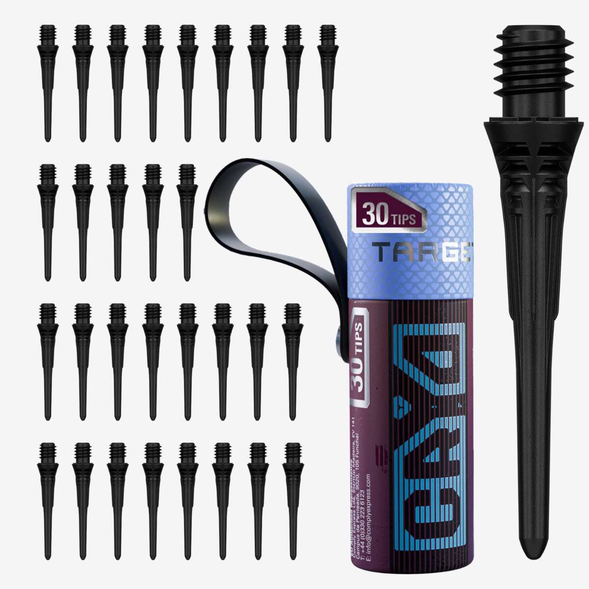 Target Cryo soft tip-dartspisser svart 30pk