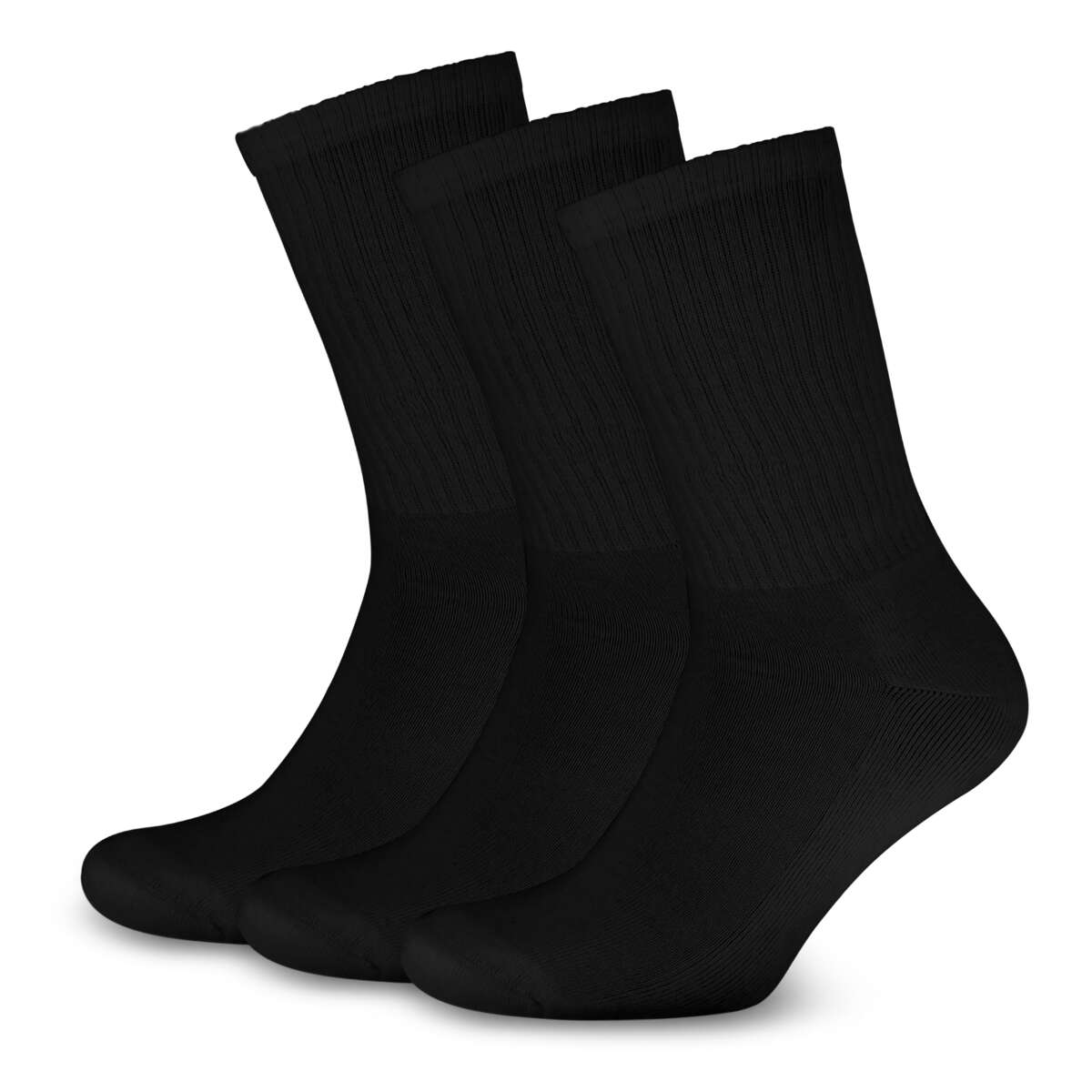 Mjuk tennissokker unisex 3-pk