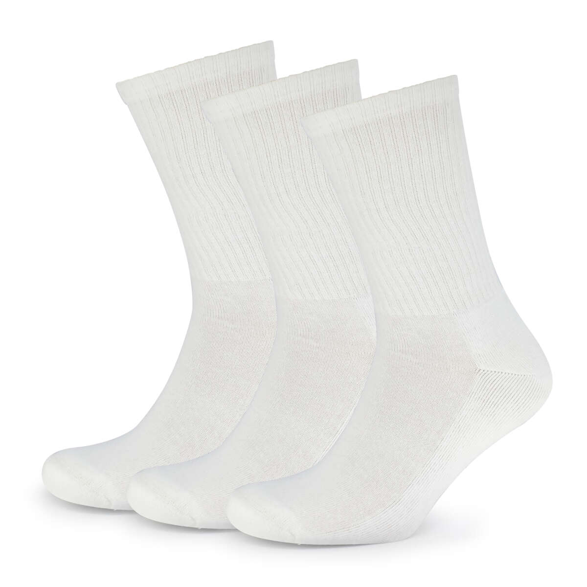 Mjuk tennissokker unisex 3-pk
